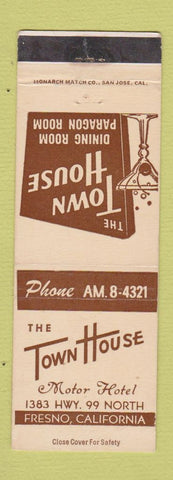 Matchbook Cover - The Town House Motor Hotel Fresno CA