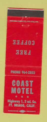 Matchbook Cover - Coast Motel Fort Bragg CA