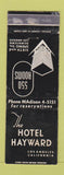 Matchbook Cover - Hotel Hayward Los Angeles CA WEAR