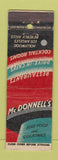 Matchbook Cover - McDonnell's Beverly Hills Hollywood Los Angeles CA CREASES