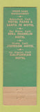 Matchbook Cover - Hotel Hayward Los Angeles CA
