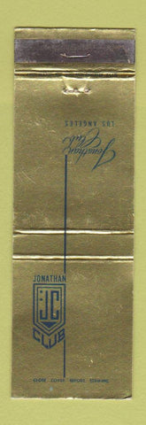 Matchbook Cover - Jonathan Club Los Angeles CA