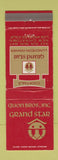 Matchbook Cover - Grand Star Restaurant Los Angeles CA Quon Bros WEAR