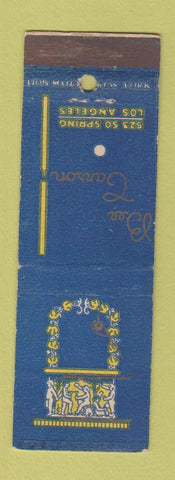 Matchbook Cover - Bee Carson Los Angeles CA Restaurant