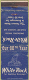 Matchbook Cover - White Rock Ginger Ale soda WORN