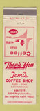 Matchbook Cover - Tomi's Coffee Shop Los Angeles CA WEAR