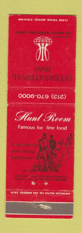 Matchbook Cover - International Hotel Los Angeles CA