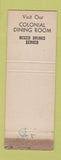 Matchbook Cover - Glasgow Arms Restaurant Glasgow DE WEAR