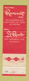 Matchbook Cover - El Rancho Hotel Sacramento CA Roosevelt Hollywood