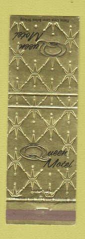 Matchbook Cover - Queen Motel Fresno CA