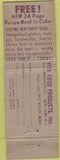 Matchbook Cover - Owatonna Cheese Mart MN WEAR