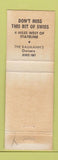Matchbook Cover - Swiss Chalet Lake Tahoe CA restaurant