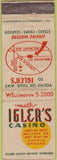 Matchbook Cover - Ingler's Casino Chico IL WEAR
