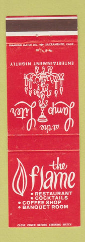 Matchbook Cover - The Flame Restaurant Visalia CA