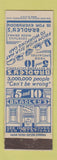 Matchbook Cover - Bradley's 5 and 10 San Diego Hollywood West Los Angeles CA