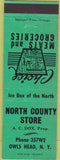 Matchbook Cover - North County Store Owls Head NY