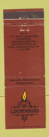 Matchbook Cover - Lummaria's Restaurant Monterey Park CA