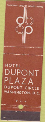 Matchbook Cover - Hotel Dupont Washington DC