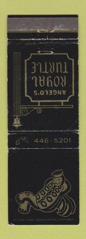 Matchbook Cover - Angelo's Royal Turtle Arcadia CA