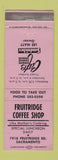 Matchbook Cover - Fruitridge Coffee Shop Sacramento CA WEAR