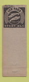 Matchbook Cover - Studio Spaghetti House San Pedro CA YELLOW