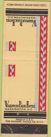 Matchbook Cover - Wardman Park Hotel Washington DC