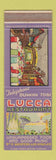 Matchbook Cover - Lucca Restaurant Los Angeles CA