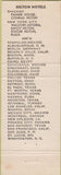 Matchbook Cover - Embassy Hilton Hotel Washington DC