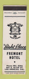 Matchbook Cover - Fremont Hotel Los Angeles CA