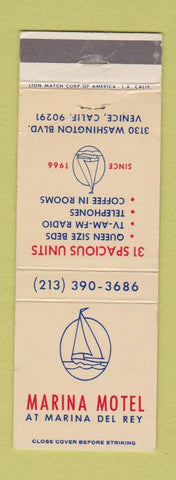Matchbook Cover - Marina Motel Venice CA WEAR