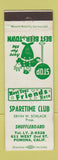Matchbook Cover - Sparetime Club Pomona CA shuffleboard