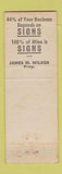 Matchbook Cover - Jimmy's Signs Los Nietos CA