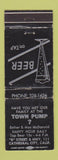 Matchbook Cover - Town Pump Cathedral City CA WORN