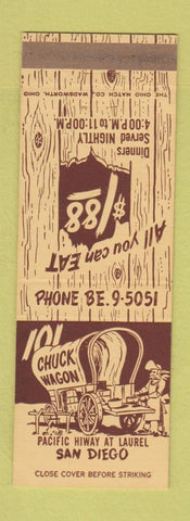 Matchbook Cover - 101 Chuck Wagon San Diego CA