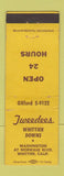 Matchbook Cover - Tweedees Whittier Downs CA WEAR