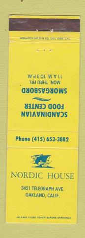 Matchbook Cover - Nordic House Oakland CA WEAR