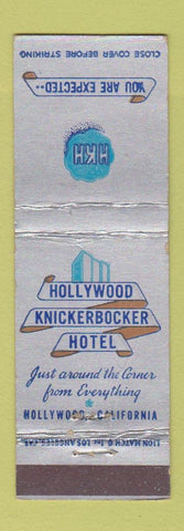 Matchbook Cover - Hollywood Knickerbocker Hotel Hollywood CA WEAR