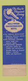 Matchbook Cover - Hollywood Knickerbocker Hotel Hollywood CA WEAR