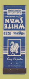 Matchbook Cover - White Swan Cocktail Lounge Oakland CA