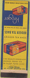 Matchbook Cover - Kroger Brand Tea Bags
