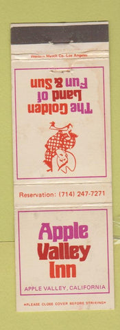Matchbook Cover - Apple Valley Inn CA