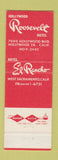 Matchbook Cover - Hotel El Rancho Sacramento CA Roosevelt Hollywood CA