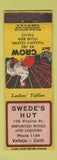 Matchbook Cover - Swede's Hut Vallejo CA