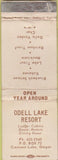 Matchbook Cover - Odell Lake Resort Crescent Lake OR POOR