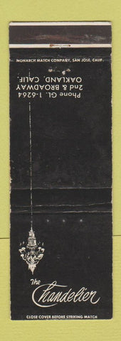 Matchbook Cover - The Chandelier Oakland CA