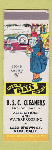 Matchbook Cover - BSC Cleaners Napa CA