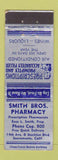 Matchbook Cover - Smith Bros Drug Sacramento CA