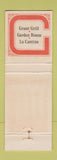Matchbook Cover - US Grant Hotel San Diego CA