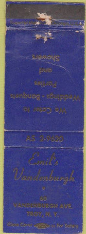 Matchbook Cover - Emi's Vandenburgh Troy NY WORN