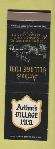 Matchbook Cover - Arthur's Village Inn Glendale CA